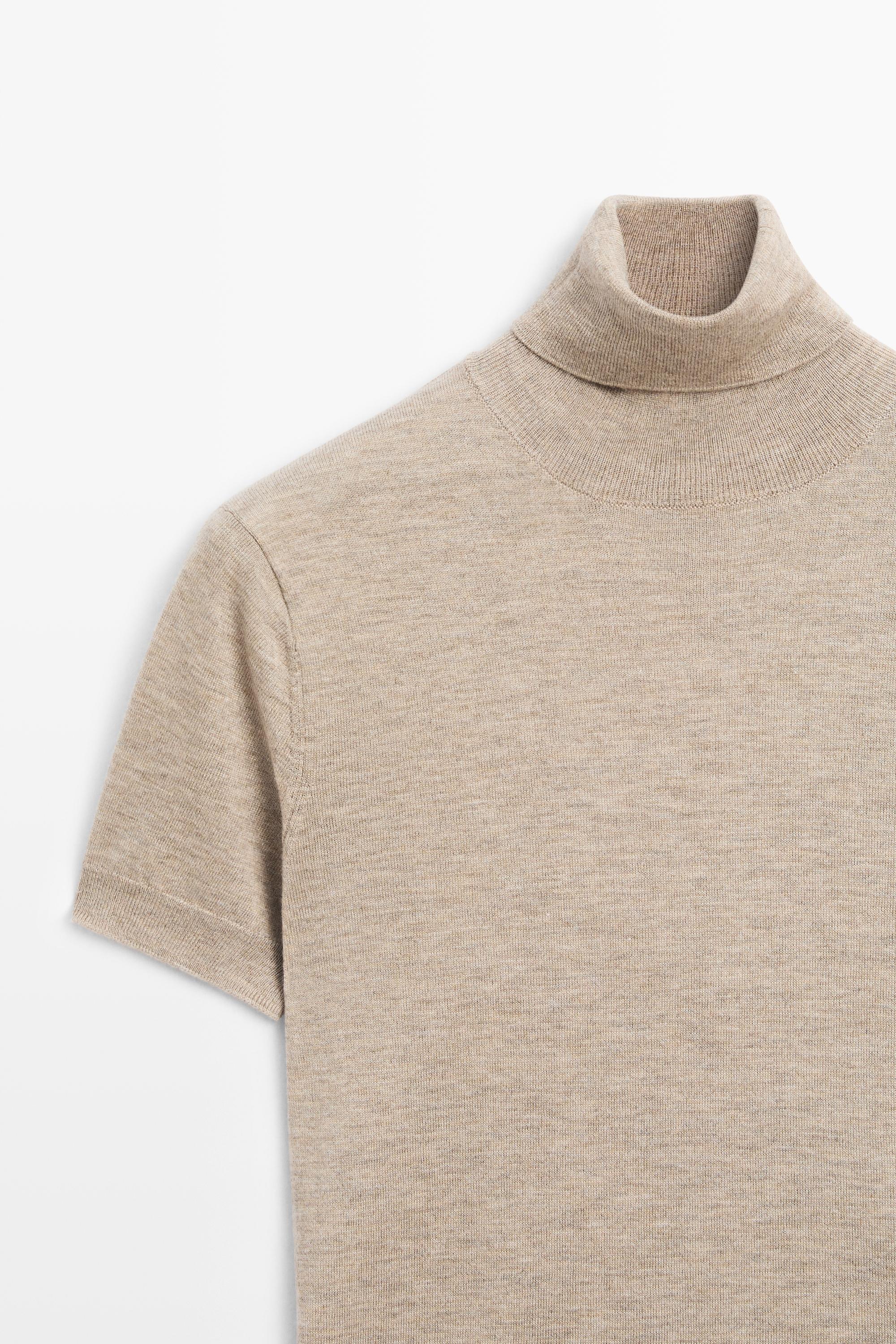 Pull en maille à col roulé